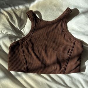 Lulu lemon Brown Ribbed Women's Tank Top